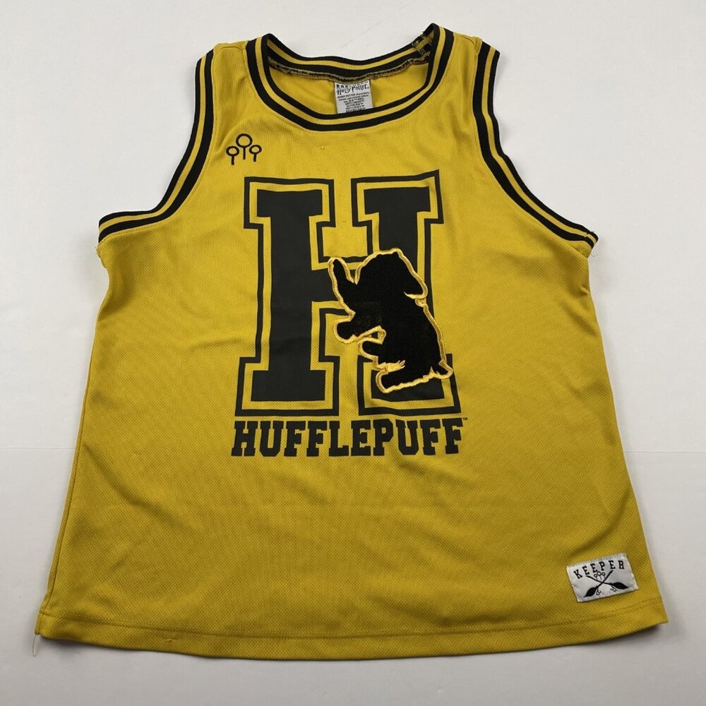 Box Lunch Harry Potter Hufflepuff Jersey Men's M Quidditch Keeper Sleeveless